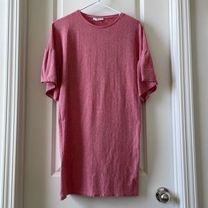 Zara Tunic Dress with Red and White Stripes